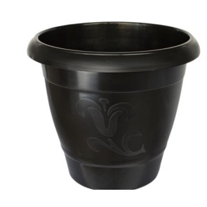 VASO REDONDO GDE PRETO 25291CS ARQPLAST