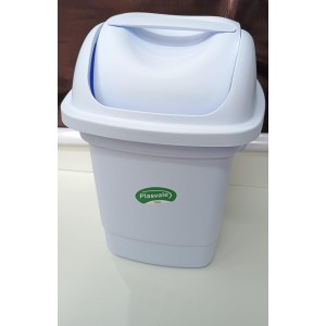 LIXEIRA BASCULANTE 10L BRANCA 12418300 PLASVALE