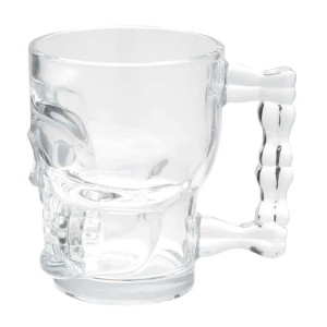 CANECA CAVEIRA VIDRO 500 ML VD84 123 UTIL