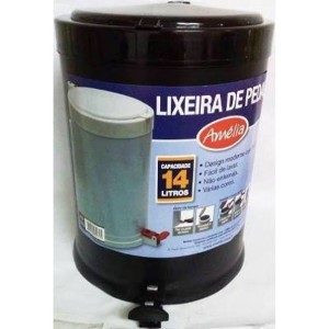 LIXEIRA PLASTICA 14 LTS 1002 AMELIA