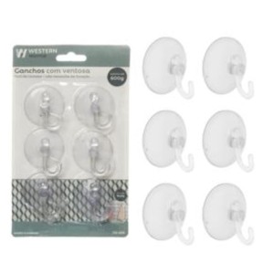 GANCHOS VENTOSA 4CM 6PC PR-406 WESTERN