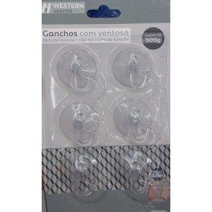 GANCHOS VENTOSA 3,5CM 6PC PR-356 WESTERN