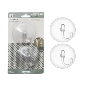 GANCHOS VENTOSA 8CM 2 PC PR-411 WESTERN