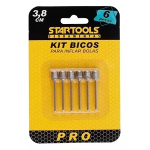 BICO PARA INFLAR BOLA 6 PECAS AR0395 STAR TOOLS