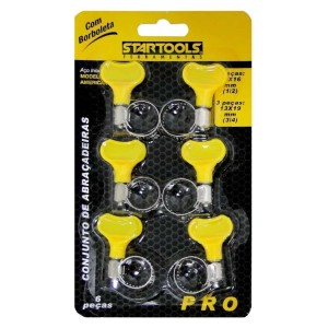ABRACADEIRA 6PCS INOX AR0263 STAR TOOLS