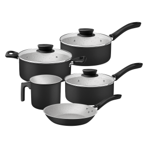 JOGO PANELA ALUM 5PC LINZ PRETO 28299/005 TRAMONTINA