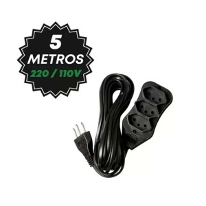 EXTENSAO 05 MTS FIO PP 3158 PTA COMPOLUX