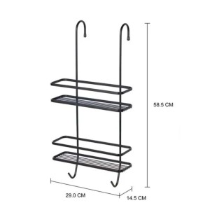 SUPORTE DUPLO PARA BOX 0075/5 PRETO AZZO