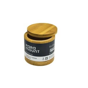 SALEIRO BAMBU C/ TAMPA 8,5X8,5 CM 2232 PARAMOUNT