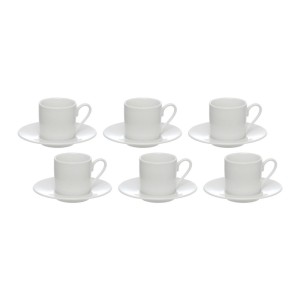 JOGO XICARA CAFE 80ML 12PCS JGXC-011 HAUSKRAFT